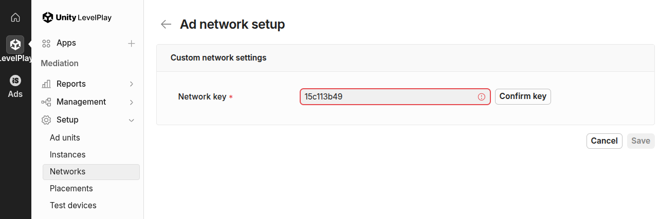 Add custom network