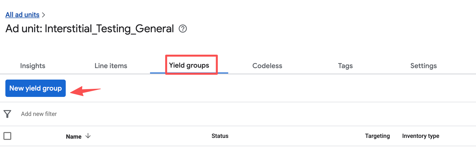 new yield group